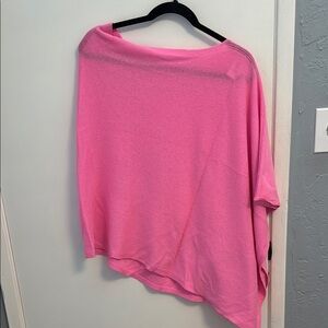 EUC Lilly Pulitzer Cashmere Pink Asymmetrical Wrap.  OS.